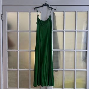 Long green dress from reformation